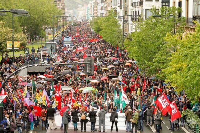 Maiatzaren 30eko Greba Orokorra : Donostiako  manifestaldia