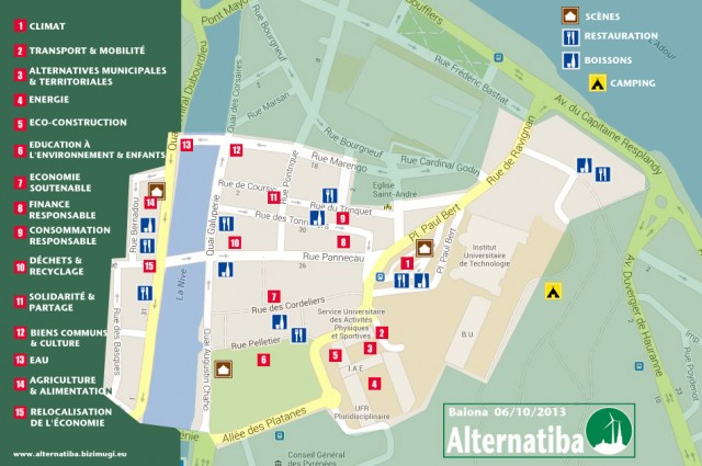 Plan d'Alternatiba 2013, le village des alternatives