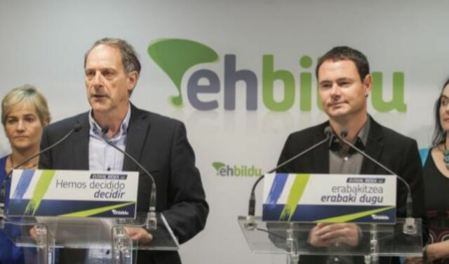 Adolfo et Hasier Arraiz, leaders d’EH Bildu en Navarre et dans la communauté Euskadi.