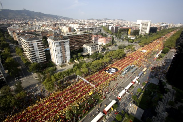 Diada 2014 à Barcelone