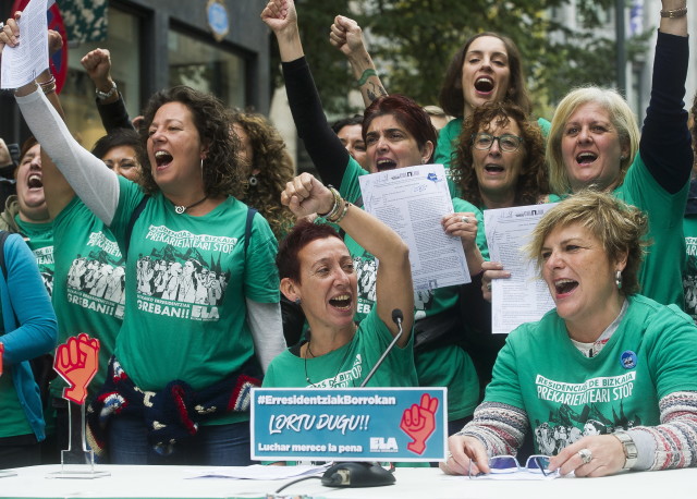 Le 27 octobre, les salariées des résidences de Bizkaia ont obtenues leurs revendications après deux ans de lutte et 370 jours de grève.