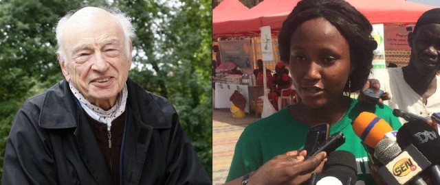 Edgar Morin et Mariama Diallo, le parrain et la marraine d'Alternatiba 2018