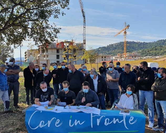 Les membres de Core in Fronte dénoncent le futur PLU de Borgu situé à proximité de Bastia.