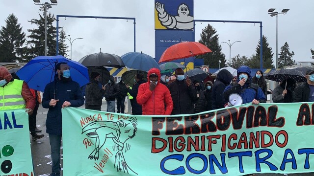 34 jours de grève des travailleurs immigrés de Ferrovial.