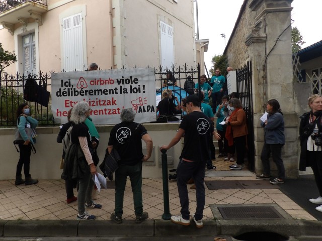 21 septembre 2021, occupation d un Airbnb illégal à Biarritz