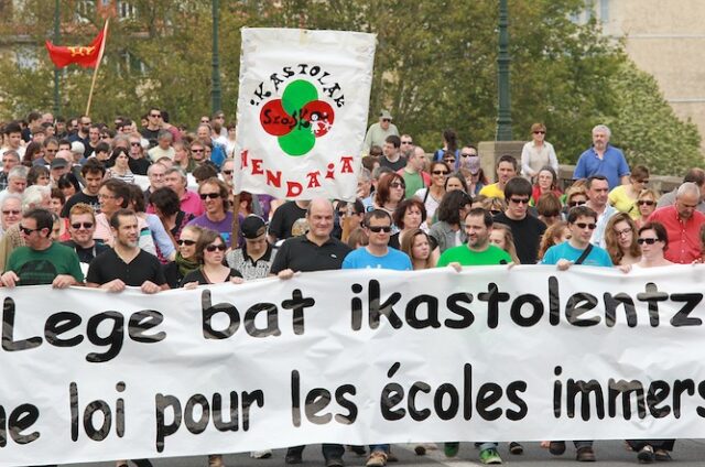 Manifestation de Seaska a Bayonne, Samedi 22 Juin 2013. (Photo Bob Edme)