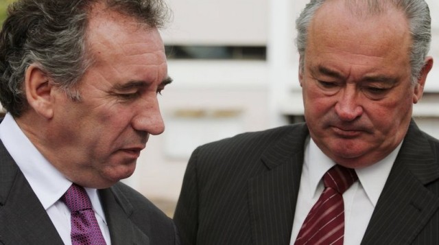 François Bayrou, le président du Modem et maire de Pau et Jean-Jacques Lasserre, le président des Pyrénées-Atlantiques.