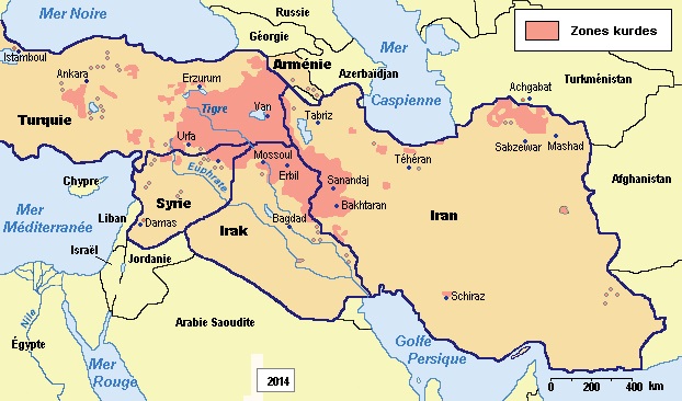 Kurdistan-map