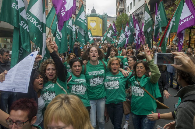 Le 27 octobre, les salariées des résidences de Bizkaia ont obtenues leurs revendications après deux ans de lutte et 370 jours de grève.