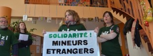 Occupation des locaux d'Isard COS à Pau le 7 janvier 2019 (1)