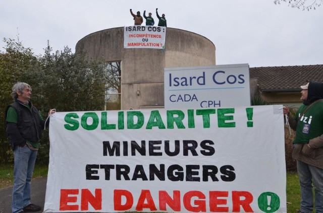 Occupation des locaux d'Isard COS à Pau le 7 janvier 2019 (2)