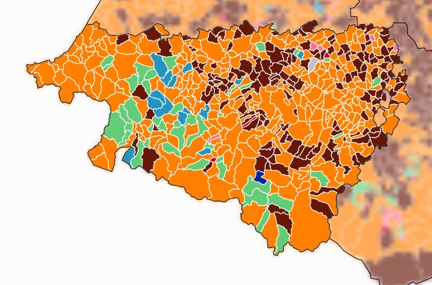 Klika irudian herri ezberdinetan emaitzak ezagutzeko.