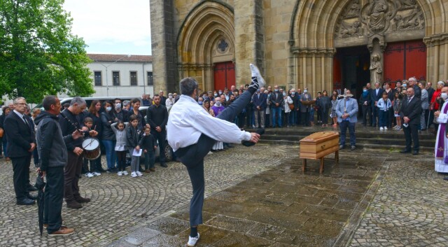 Cérémonie des obsèques de Mattin Larzabal à Bayonne le 6 juin 2020. © Kepa (http://ibaifoto.com)