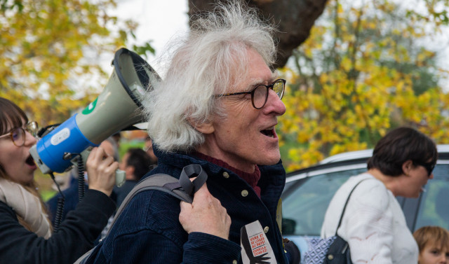 Jean Baptiste Eyraud , fondateur de l'association Droit au Logement, était à Bayonne. (Photo : Jean-Jacques Richepin)