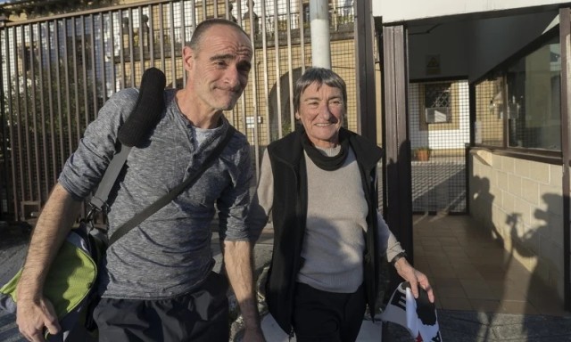  Javier Atristain quitte la prison de Martutene (Gipuzkoa) le 17 février