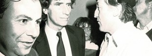 Jakes Abeberry plaide auprès du député PS Jean-Pierre Destrade et du ministre de la culture Jack Lang en faveur du vote du projet de loi socialiste sur les langues et cultures régionales.